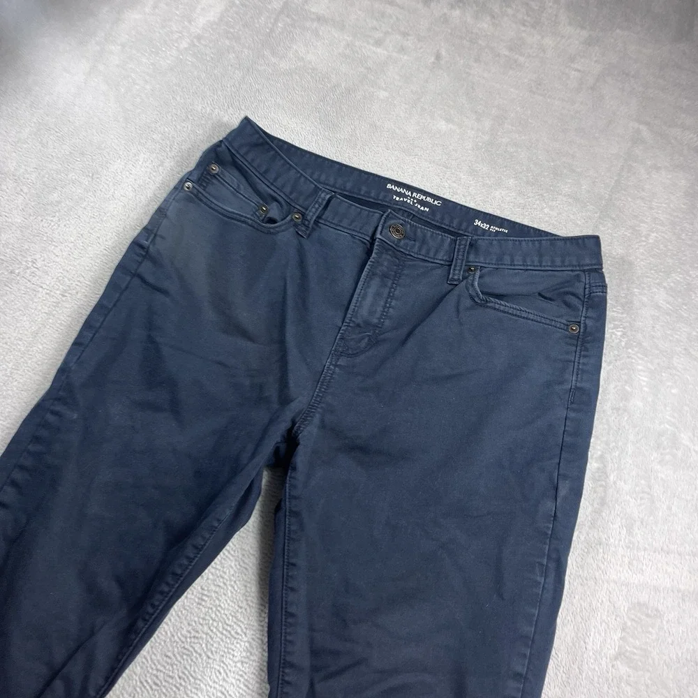 Banana Republic Travel Jean Athletic Fit Jeans Mens Size 34x28* Blue‎